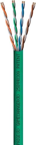 Paige GameChanger Cat6 Cable, 258440309, 22AWG, UTP, Solid, CMR FT4, 1000ft Box, Green in Saudi Arabia