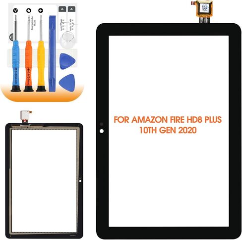 ل Amazon Kindle Fire Tablet HD8 /HD8 Plus 10th Gen 2020 شاشة استبدال Fire HD8 Plus K72ll3 K72ll4 Digitizer Digitizer Sensor Black مع أدوات in Saudi Arabia