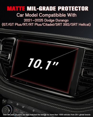 لعام 2022 ~ 2025 Jeep Grand Cherokee & Grand Cherokee L (محدودة/برية/قمة/قمة محمية/trailhawk) UConnect 5 10.1 بوصة شاشة لامعة - [أكثر وضوحًا وسلسًا] - الزجاج المقسى - شاشة تعمل باللمس *1 in Saudi Arabia