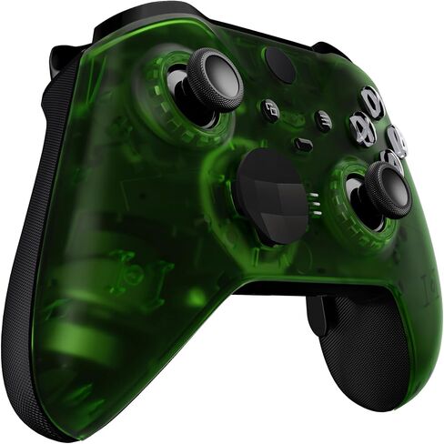 eXtremeRate Clear Green Faceplate Shell + Three-Tone ABXY Button for Xbox Elite 2 Core Controller in Saudi Arabia