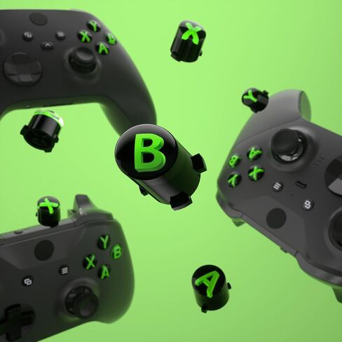 eXtremeRate Dark Carnival Patterned Faceplate Shell + Three-Tone ABXY Button for Xbox Elite 2 Core Controller in Saudi Arabia