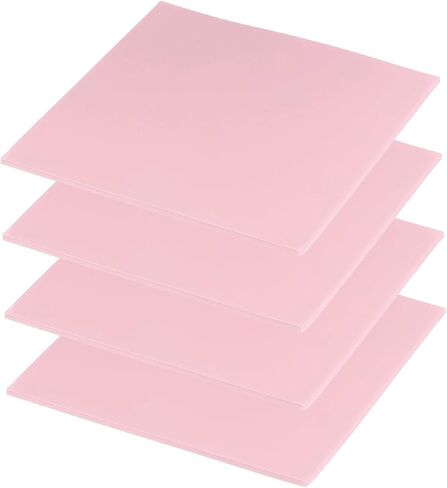 PATIKIL THERMAL PADS 100X100X2MM ، 4 حزمة لوح حراري تبريد السيليكون ل CPU GPU IC PCIE M.2 2280 SSD NVME THEADINK ، PINK in Kuwait