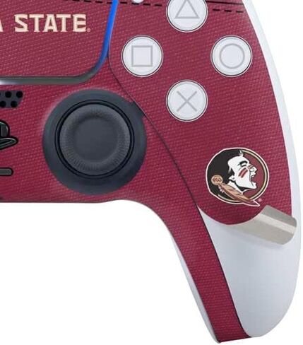 Skinit Skinit Gaming Gaming Skin متوافق مع حزمة PS5 Slim Disk - مرخص رسميًا في فلوريدا ستيت سيمينولز التصميم الأسود in Saudi Arabia