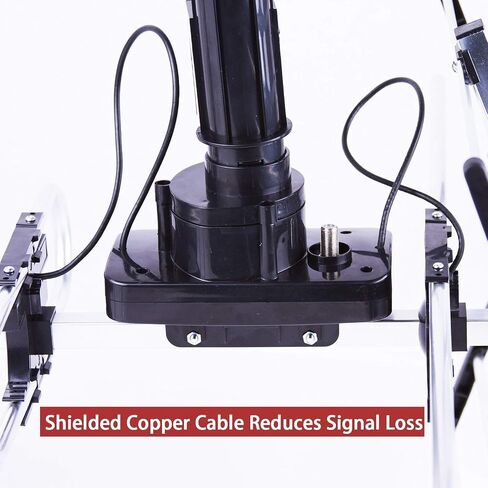 هوائي Fivestar Outdoor HD TV أقوى ما يصل إلى 200 ميل طويل المدى مع دوران 360 درجة مركزي ، وراديو UHF/VHF/FM مع التحكم عن بعد بالأشعة تحت الحمراء المتقدمة بالإضافة إلى مجموعة التثبيت (متجددة) in Saudi Arabia