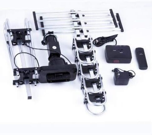 هوائي Fivestar Outdoor HD TV أقوى ما يصل إلى 200 ميل طويل المدى مع دوران 360 درجة مركزي ، وراديو UHF/VHF/FM مع التحكم عن بعد بالأشعة تحت الحمراء المتقدمة بالإضافة إلى مجموعة التثبيت (متجددة) in Saudi Arabia