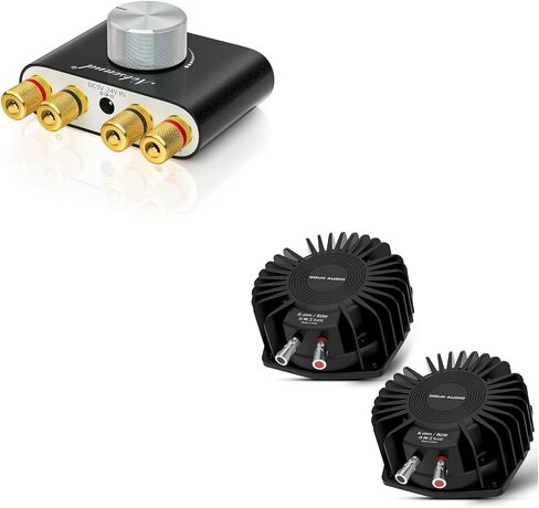 ​Nobsound 100W Bluetooth 5.0 Mini Amplifier & Douk Audio BS-1 Bass Shaker Combo: Immersive Home Theater & Gaming Tactile Audio System​ in Saudi Arabia