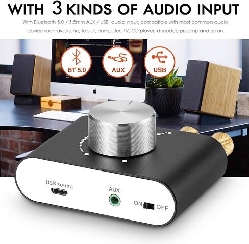 ​Nobsound 100W Bluetooth 5.0 Mini Amplifier & Douk Audio BS-1 Bass Shaker Combo: Immersive Home Theater & Gaming Tactile Audio System​ in Saudi Arabia