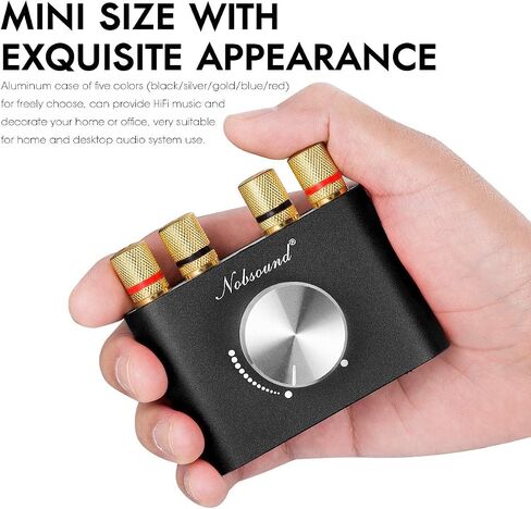 ​Nobsound 100W Bluetooth 5.0 Mini Amplifier & Douk Audio BS-1 Bass Shaker Combo: Immersive Home Theater & Gaming Tactile Audio System​ in Saudi Arabia