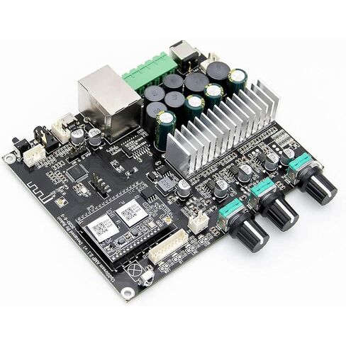 ARYLIC UP2stream 2.1 لوحة مضخم صوت مضخم الصوت ، WIFI و Bluetooth 5.0 50WX2 + 100W MultiRoom Sub Class D Amplifier Amplifier for DIY. in Kuwait