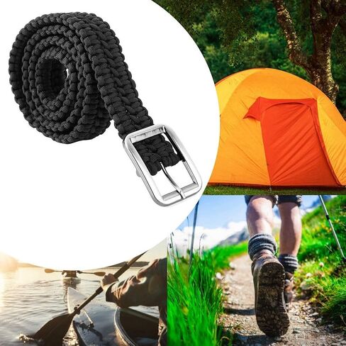Paracord Belt for Men Paracord Belt Paracord Rope Belt Outdoor Survival Accessories for Camping Hiking Boating in Saudi Arabia
