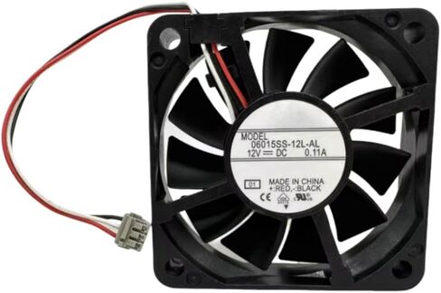 06015SS-12L-AL FAN 6CM لـ 12V 0.11A 6015 60x60x15mm 3-ware مروحة تبريد in Saudi Arabia