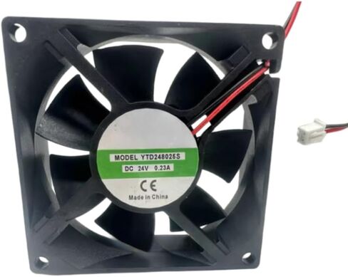 YTD248025S Fan 8CM for 24V 0.23A 8025 80X80X25MM 2-Wire Cooling Fan in Saudi Arabia