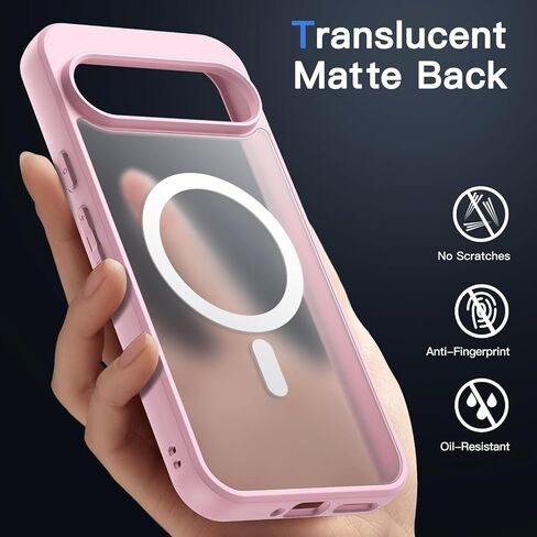 Jetech Magnetic Case لـ Google Pixel 8 Pro 6.7 بوصة 2023 ، متوافقة مع غلاف هاتف Magsafe ، غير لامع شفاف (Obsidian) in Saudi Arabia