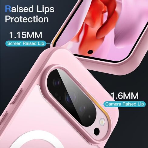 Jetech Magnetic Case لـ Google Pixel 8 Pro 6.7 بوصة 2023 ، متوافقة مع غلاف هاتف Magsafe ، غير لامع شفاف (Obsidian) in Saudi Arabia