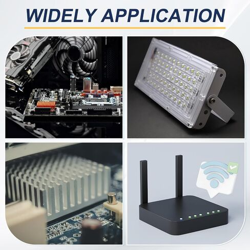 Patikil Heathink 40x40x20mm ، 6 pcs Aluminium Cooler Careatiator Call مع ملصق أزرق حراري للتشويش PI CPU Transistor FET IC مضخم طاقة ، أسود in Saudi Arabia
