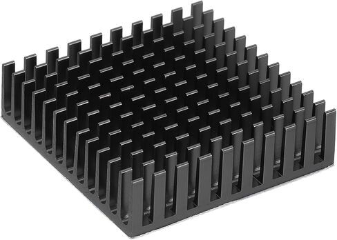 Patikil Heathink 40x40x20mm ، 6 pcs Aluminium Cooler Careatiator Call مع ملصق أزرق حراري للتشويش PI CPU Transistor FET IC مضخم طاقة ، أسود in Saudi Arabia