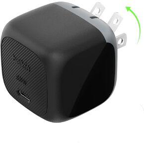 Belkin USB C Charger Block 65W ، كتلة شحن سريعة للغاية ، Type C Wall Charger - Apple iPhone 17 ، Air ، Pro ، Galaxy S25 ، Google Pixel 10 ، MacBook ، Airpods ، Chromebook ، Nintendo Switch 2 & More - Black in Kuwait