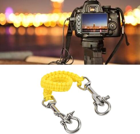 Alomejor Underwater Camera Tray Handele Rope Camera Housing Carry Lanyard Case Soft Handle (Yellow) in Saudi Arabia