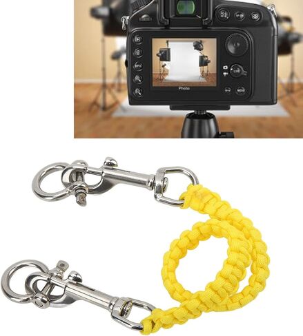 Alomejor Underwater Camera Tray Handele Rope Camera Housing Carry Lanyard Case Soft Handle (Yellow) in Saudi Arabia