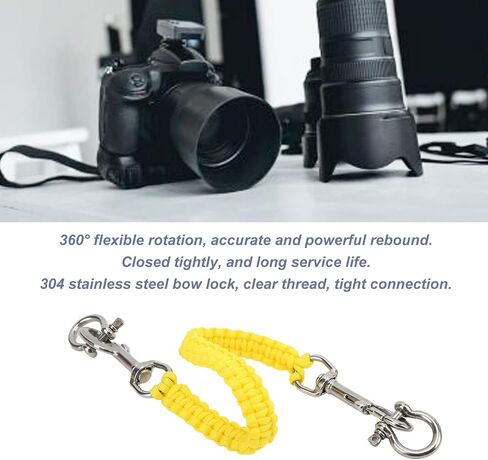 Alomejor Underwater Camera Tray Handele Rope Camera Housing Carry Lanyard Case Soft Handle (Yellow) in Saudi Arabia