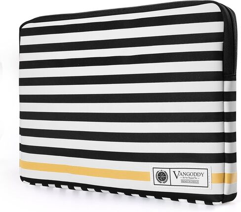 Vangoddy Luxe Collection 11.6 inch Laptop Tablet Sleeve Black White Accent Strip in Saudi Arabia