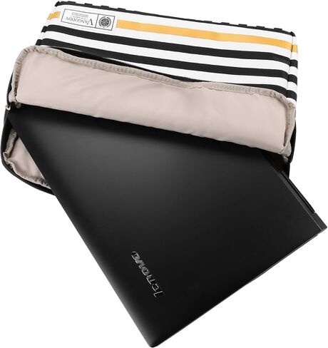 Vangoddy Luxe Collection 11.6 inch Laptop Tablet Sleeve Black White Accent Strip in Saudi Arabia