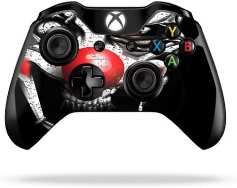 Mayyskins Skin متوافق مع Microsoft Xbox One أو One S وحدة تحكم - Evil Clown | غلاف فينيل وقائي ، متين ، وفريد ​​من نوعه | من السهل تطبيق الأنماط وإزالتها وتغييرها | صنع في الولايات المتحدة in Saudi Arabia