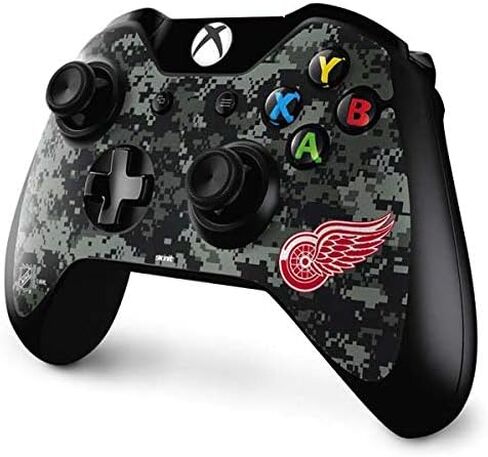 Skinit Decal Gaming Skin Compatible with Xbox One Controller - Officially Licensed NHL Detroit Red Wings Camo Design in Saudi Arabia