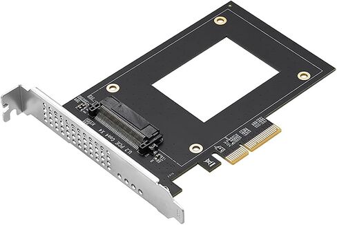 IO-PCE8639A-U2 PCIe 4.0 x4 to U.2 (SFF-8639) Expansion Card – 7000MB/s High-Speed Adapter for 2.5" NVMe SSD, No Power Cable Required, Supports Servers & Workstations in Saudi Arabia
