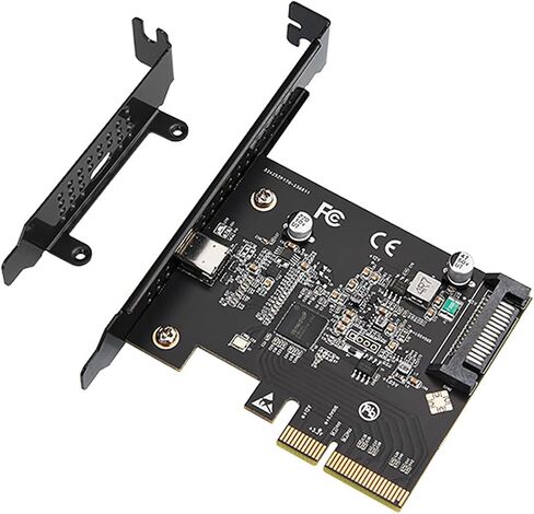 PCIe 3.0 x4 to USB-C Expansion Card – USB 3.2 Gen2x2 20Gbps Adapter with ASM3242 Chipset, High-Speed USB-C Port for Desktop & Server, Compatible with Windows/Linux in Saudi Arabia