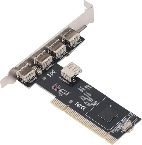 CUIFATI Internal USB 2.0 PCI ADAPTER HUB Controller ، 480 MBPS عالية السرعة متعددة الأجهزة PCIE إلى بطاقة تمديد USB 2.0 لسطح المكتب in Kuwait