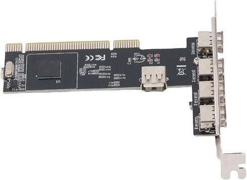 CUIFATI Internal USB 2.0 PCI ADAPTER HUB Controller ، 480 MBPS عالية السرعة متعددة الأجهزة PCIE إلى بطاقة تمديد USB 2.0 لسطح المكتب in Kuwait