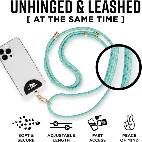 Pilotfish Team Phone Lanyard Strap – Universal Neck & Crossbody Cell Phone Holder, Anti‑Drop, Adjustable for iPhone & Android in Saudi Arabia