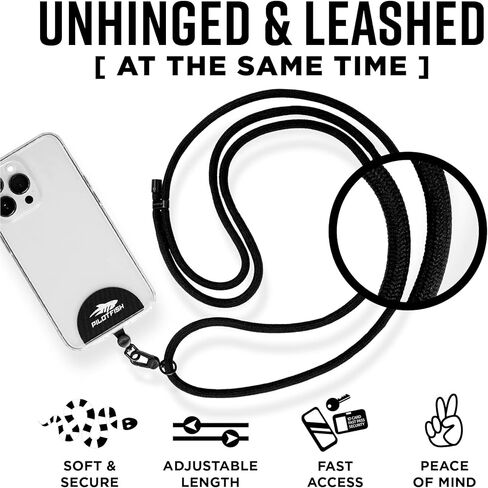 Pilotfish Team Phone Lanyard Strap – Universal Neck & Crossbody Cell Phone Holder, Anti‑Drop, Adjustable for iPhone & Android in Kuwait