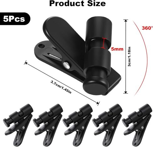 5 مساءً كابل سماعات الرأس ، مشبك سلك ميكروب سماعات ميكروفية سوداء ملحقات سلك أذن ملحقات قميص مقاطع سماعات رأس سلك من 2-4 ملم الأسلحة ذي طوق قميص الملابس in Kuwait