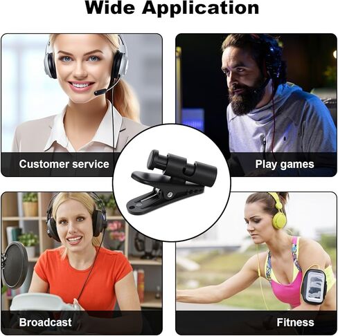 5 مساءً كابل سماعات الرأس ، مشبك سلك ميكروب سماعات ميكروفية سوداء ملحقات سلك أذن ملحقات قميص مقاطع سماعات رأس سلك من 2-4 ملم الأسلحة ذي طوق قميص الملابس in Kuwait