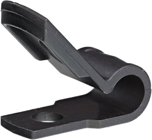Secure 3/16 Inch Premium R Type UV Black Nylon Screw Mount Cable Clamp for Wire Management - 100 Pack in Kuwait