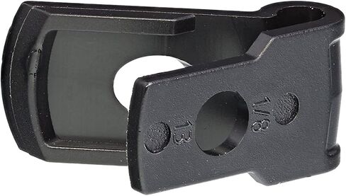 Secure 3/16 Inch Premium R Type UV Black Nylon Screw Mount Cable Clamp for Wire Management - 100 Pack in Kuwait