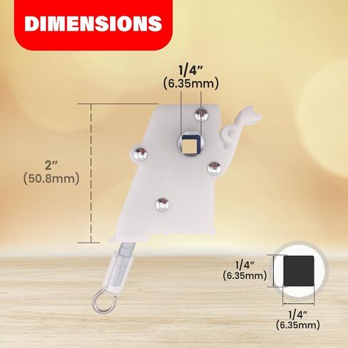 Amazing Drapery Hardware 4 PCS Wand Tilt Control Horizontal Blind Parts Wand Tilter Large, High Profile in Saudi Arabia