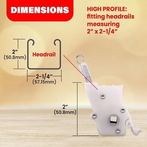 Amazing Drapery Hardware 4 PCS Wand Tilt Control Horizontal Blind Parts Wand Tilter Large, High Profile in Saudi Arabia