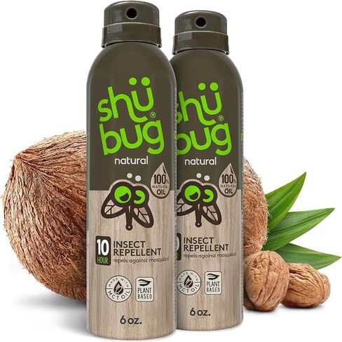 [2 Count] - Mosquito Repellent Spray - Plant Based Active Insect Protection, DEET-Free, Long-Lasting 10-12 Hour Protection - 6oz in Saudi Arabia