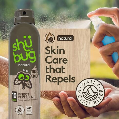 [2 Count] - Mosquito Repellent Spray - Plant Based Active Insect Protection, DEET-Free, Long-Lasting 10-12 Hour Protection - 6oz in Saudi Arabia