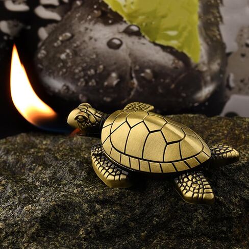 Turtle Torch Wighter - Flame Soft Flame ، Butane القابل للتعديل القابل للتعديل ، والتصميم اللطيف للسلحف in Kuwait