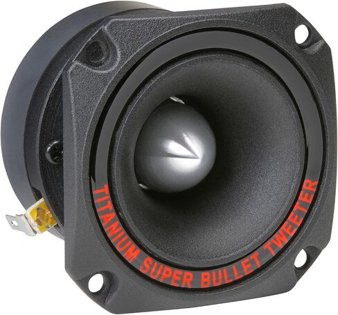 Pyramid 1" Audio Car Tweeter Speaker - Aluminum Die-Cast Frame, 300 Watt Peak, 2k-20kHz Frequency Response, 4 to 8 Ohm, Heavy Duty 30 oz. Magnet Structure - 1 Tweeter - Pyramid TW44, Black, One Size in Saudi Arabia