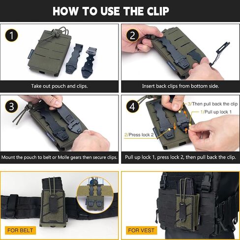 IDOGEAR CATICAL POUCH POUCH لـ 6.7 هواتف ، حزمة الخصر المتوافقة مع MOLLE ، 500D NYLON EDC الحافظة الخارجية تناسب iPhone/Samsung in Kuwait