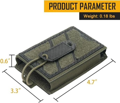 IDOGEAR CATICAL POUCH POUCH لـ 6.7 هواتف ، حزمة الخصر المتوافقة مع MOLLE ، 500D NYLON EDC الحافظة الخارجية تناسب iPhone/Samsung in Kuwait