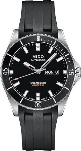 Mido Watch Men Black Ocean Star 200 Automatic Mido Caliber 80 (Base ETA C07.621) Watch in Kuwait