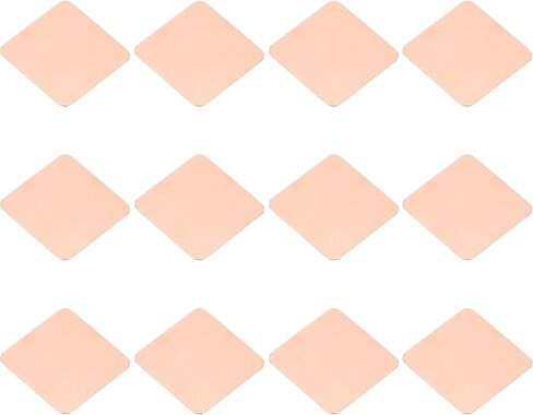 PATIKIL Copper Heatsink Pad Shims, 12 Pcs 15x15x0.5mm Copper Pad Shim IC Chipset GPU CPU Thermal Heatsink for Cooling Laptop Desktop Computer in Saudi Arabia
