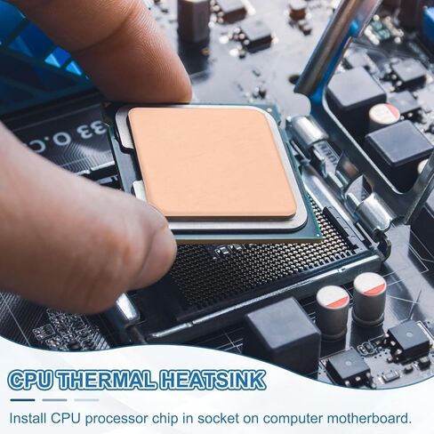 PATIKIL Copper Heatsink Pad Shims, 12 Pcs 15x15x0.5mm Copper Pad Shim IC Chipset GPU CPU Thermal Heatsink for Cooling Laptop Desktop Computer in Saudi Arabia