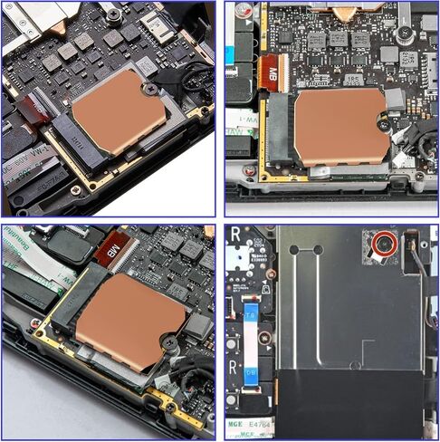 Copper Heathink ، M.2 SSD 2230 Kit ، تبديد حرارة سطح السفينة البخاري ، محلول تبريد تصميم الحافة ، متوافق مع SabrentRocket 2230 و ROG Ally in Kuwait
